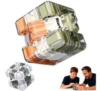 Spatial Awareness Brain Training Toy for Stress Relief & Logic Development, Large 3D Labyrinth Cube Magic Maze Ball Puzzle, Educational Focus Game Gift for Adults & Teens (A)