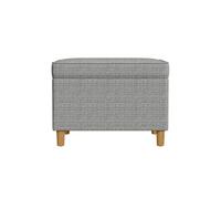 Spatial Order Decoración del hogar | Colección Dinah - Otomana de almacenamiento moderna | Otomana con almacenamiento para sala de estar y dormitorio (patrón de mini rejilla verde salvia)