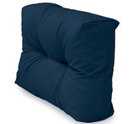 Spatium Cojines para pales europalé palets Funda desenfundable, Impermeable Azul Marino Respaldo Corto 60x40x15