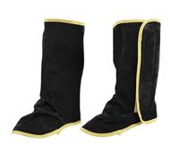 Spats de soldadura, de 40 cm | Protector de zapatos de soldadura con dispositivo de fijación, resistente al calor, resistencia al fuego, resistente al desgarro, wLedding Gaiteurs para