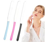 Spátula de acero inoxidable para maquillaje, espátula cosmética de acero inoxidable,Espátula de mezcla cosmética de metal - Conjunto de 3 herramientas de agitación de mezcla de fundaciones para mujere