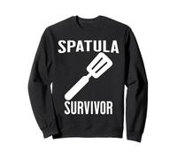 Spatula SUPERVIVIENTE Divertida Madre Familia Retro Infancia Sudadera