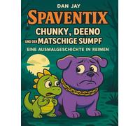 Spaventix - Chunky, Deeno und der matschige Sumpf: Eine lustige Gruselgeschichte in Reimen zum Ausmalen - für mutige Kinder von 3 bis 8 Jahren
