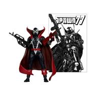 McFarlane Spawn 77 (Negro y Rojo) Figura de acción de 7 Pulgadas con Juguetes cómicos coleccionables Digitales [edición Platino Rojo]