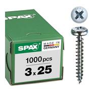 Spax 0/1031/001/3,0/25/ /01 - Tornillo para yeso (acero, 3 millimetros, 3x25mm)