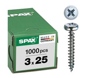 Spax 0/1031/001/3,0/25/ /01 - Tornillo para yeso (acero, 3 millimetros, 3x25mm)