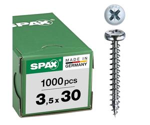 Spax 0/1031/001/3,5/30/ /01 - Tornillo para yeso (acero, 3.5 millimetros, 3,5x30mm)