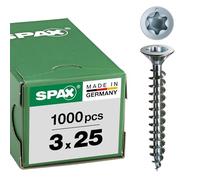 Spax 0/1049/001/3,0/25/ /01 - Tornillo para yeso (acero, 3 millimetros, 3x25mm)
