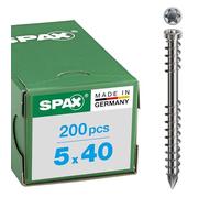 Spax 0/3657/000/5,0/40/ /02 Tornillo para Yeso, Acero Inoxidable A2, 5x40mm