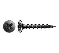 SPAX 1891170390455 Tornillos de Montaje rápido, Negro, 3.9 x 45 mm