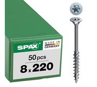 Spax Tornillo de construcción 191010802205 WIROX a3j T-Star Plus cabeza avellanada 8x220 mm