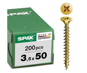 Spax 2102J3.5X50 - Tornillo Aglomerado Bicr Vp3 Abc Spax 3 5X50