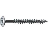 SPAX 251010801205 Tornillos para construcción de Madera, 8,0 x 120 mm, 50 Unidades, T-Star Plus, Cabeza de Placa, Rosca Parcial, 4CUT, WIROX A9J, 0251020801205, Set de 10 Piezas