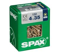 SPAX 4081020400357 35mm 150pieza(s) - Tornillo (Tornillo, Acero, Zinc, Madera, Cabeza plana, Pozidriv, Amarillo)