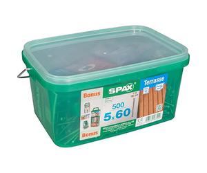 SPAX 5 × 60 mm Terrassenschrauben Set - grün