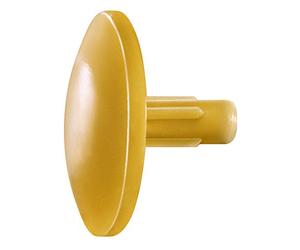 SPAX 5000009300009, Tapones de plástico con taladro en la cabeza, Amarillo, 500 piezas