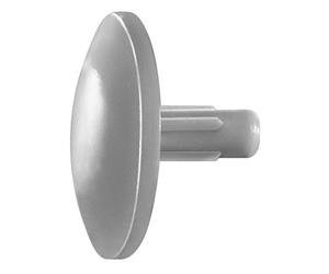 SPAX 5000009800009, Tapones de plástico con taladro en la cabeza, Gris, 500 piezas