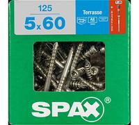 Spax Befestigungen SPAX 4507000500606 - Tornillo para terraza (5 x 60 cm, XXL, 125 unidades)
