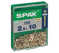SPAX cab. plana yellox 2,5x10 M 100 uds