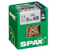 SPAX cab. plana yellox 3,5x45 L 100 uds