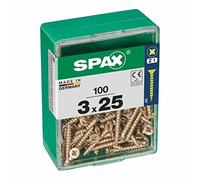 SPAX cab. plana yellox 3x25 M 100 uds