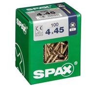 SPAX cab. plana yellox 4x45 L 100 uds