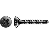 SPAX GIX-A 1091170390255 - Tornillos de rosca fina de 3,9 x 25 mm, 1000 unidades, cabeza de trompeta, Phillips H2, tornillos para yeso sobre soporte de metal