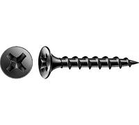 SPAX GIX-B 1891170390355 - Tornillos de rosca gruesa de 3,9 x 35 mm, 1000 unidades, cabeza de trompeta, estrella H2, tornillos para construcción en seco de madera