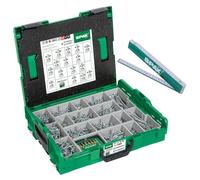 SPAX Maleta de montaje, L-BOXX grande, WIROX A9J, T-STAR plus, cabeza plana, 16 tamaños, 2446 unidades, incl. BITcheck y metro plegable - 5000009160059