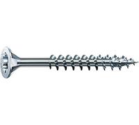 Spax T-STAR plus 0/1050/1/ 5,0/50/01 - Vite universale con testa svasata, 4CUT, filettatura parziale, lucida zincata tramite galvanizzazione, Zincato, 5,0 x 50 mm
