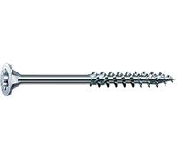 Spax T-STAR plus 0/1050/1/ 6,0/200/01 - Vite universale con testa svasata, 4CUT, filettatura parziale, lucida zincata tramite galvanizzazione, Zincato, 6,0 x 200 mm