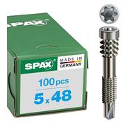 Spax T-Star Plus 0557000500483 - Tornillo de aluminio para terraza (5 x 48 mm, 100 unidades)