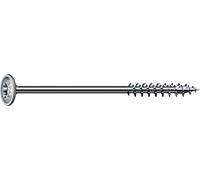 SPAX 251010601405 T-Star Plus 0251750601405-Tornillo para Madera, 6,0 x 140 mm, 100 Unidades, Cabeza de Placa, Rosca Parcial, 4CUT, WIROX A3J, Tarrr, Set de 10 Piezas