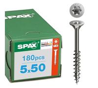 SPAX T-STAR plus BR 8000000287893 - Tornillo de acero inoxidable, 5 x 50 mm, 180 unidades, rosca parcial