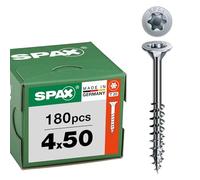 SPAX Tornillo Universal 4 x 50 mm, 180 pzas., T20, Rosca Parcial, WIROX