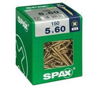 Spax Tornillo universal (5 x 60 mm, Rosca completa, 150 ud.)