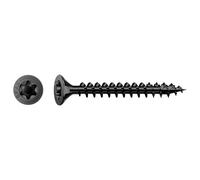 Spax Tornillo universal, cabeza avellanada, negro, T-STAR Plus, rosca completa (3,5 x 25 mm, 200 unidades)