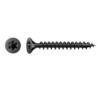 Spax Tornillo universal, cabeza avellanada, negro, T-Star plus, rosca completa (4,5 x 40 mm, 200 unidades)