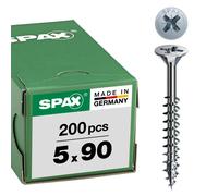 SPAX Universal screws, 5.0 x 90 mm, 200 pieces, Phillips Z2, countersunk head, f