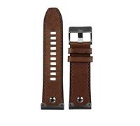 SPAYAGBVPM Correa de reloj de cuero Vintage for hombre y mujer, pulsera de gran tamaño for remaches de Metal marrón, 26mm, compatible for diésel DZ4476 1657 DZ4318(15 brown-black pin)