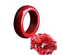 SPAYEIM Anillo de cinabrio FengShui, Anillo de cinabrio Feng Shui para hombres mujeres, Anillo de Feng Shui para riqueza y protección Amuleto de dinero de buena suerte (9)