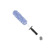 (Spazzola blu) Autolavaggio Super Brush Cerchi in microfibra Spazzola Antiscivolo Facile da pulire il