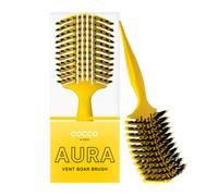 Spazzola COCCO Aura Vent Boar Brush Gialla