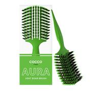 Spazzola COCCO Aura Vent Cepillo Cerda Jabalí Verde