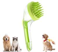 Spazzola da bagno per animali domestici con dispenser di sapone, spazzole per shampoo per cani 2 in 1, spazzola da bagno per animali domestici, spazzole per la pulizia della doccia per (Verde)