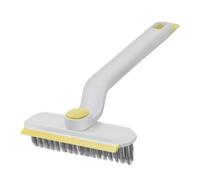 Spazzola Per Pulizia Fessure Con Testa Rotante - Strumento Flessibile Con Setole A V, Raschietto Per Fughe E Angoli Profondi, Manico Lungo Ergonomico | Per Cucina Bagno Binari Finestra E Porte