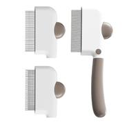 Spazzola Slicker Per Gatti- 20x7,5 Cm Con 3 Testine Di Ricambio | Spazzola Snodante Per Gattini | Genitori Di Animali Toelettatori Casa Salone Soggiorno Camera Da Routine Quotidiana