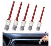 Spazzole Pulizia Auto, 5 Piezas Juego de cepillos para Detalles de automóviles Juego de cepillos para Detalles Multiusos de Pelo Suave para Limpieza automática