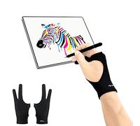 SPBMY Guantes de dibujo digitales, paquete de 2, guantes de artista de dos dedos para tableta de dibujo, bocetos de papel, iPad, guantes de arte adecuados para mano izquierda y derecha, M