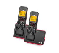Teléfono Inalámbrico SPC Blade 7292RC2 DUO Rojo y Negro Agenda 50 Manos Libres Pantalla Iluminada